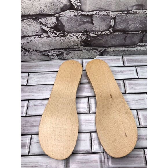 New! Wooden Soles Women Sz 37EU/8.5M US Made in Italy Shoe Repair - Picture 9 of 16